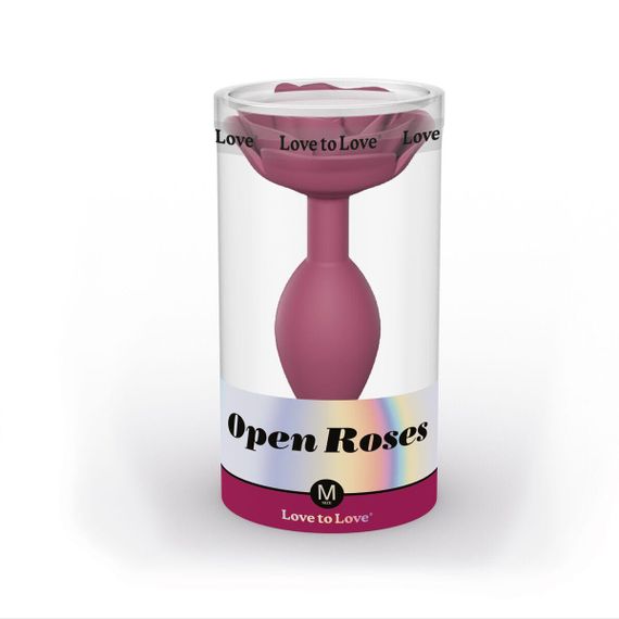 Силіконова анальна пробка Love To Love OPEN ROSES M SIZE - PLUM STAR sexstyle | Зображення 4