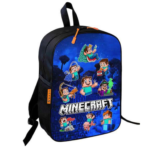 Школьный рюкзак детский Minecraft + Сумка для обуви спортивной формы рюкзак-мешок  для мальчика (01711) | Зображення 4