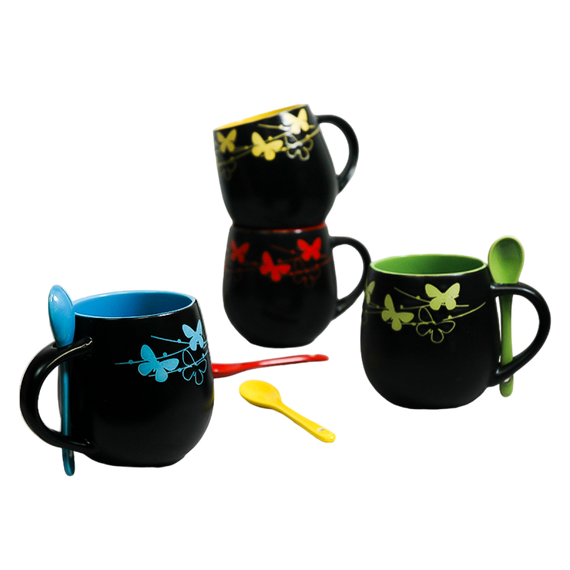 Чашка Краски ночи с ложкой VT-C-259450 Vittora 450мл | Зображення 5