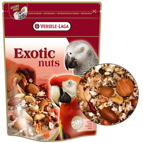 Корм-ласощі Versele-Laga Prestige Premium Parrots Exotic Nuts Mix для середніх та великих папуг 750 гр
