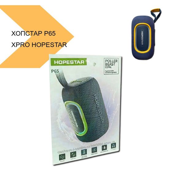 Портативна колонка з потужним звуком та водозахистом XPRO HOPESTAR P65 (41089-P65_1013) | Зображення 1