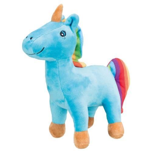 Игрушка Trixie для собак Единорог плюшевый 25 см голубой | Зображення 1