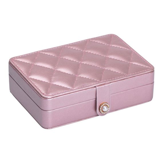 Скринька для прикрас з еко шкіри 16×11×4.7 см органайзер для ювелірних виробів HP-5-30PP | Зображення 4