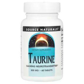 Таурин Source Naturals Taurine 500 мг 60 таблеток
