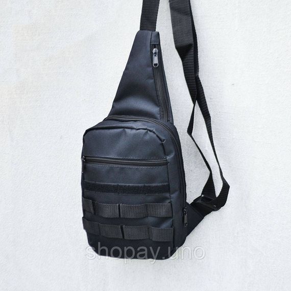 Тактична сумка‑кобура Cordura 1000D, чорна, 6 кишень, швидкий доступ, слінг через плече, чоловіча кроссбоді | Зображення 8