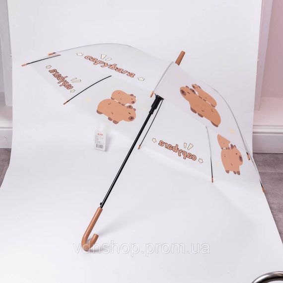 Класична парасолька-тростина напівавтомат з поліестеру 8 спиць діаметр 92 см HP-23-10 | Зображення 6