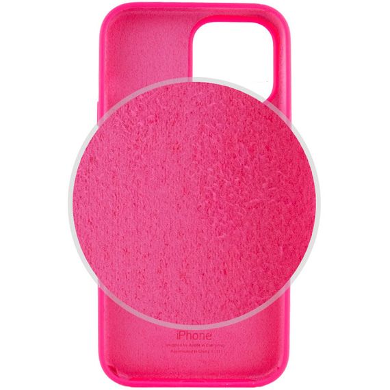 Чохол Silicone Case Full Protective (AA) для Apple iPhone 13 Pro (6.1") Рожевий/Barbie pink | Зображення 2