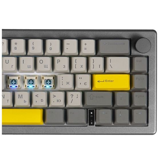 Клавіатура Epomaker EK68 65 Budgerigar V2 Switch Hot-Swap RGB Wireless/Bluetooth/USB UA Black (EK68-B-BV2) | Зображення 1