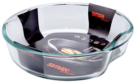 Форма для запікання скляна жароміцна Simax Exclusive 6926 кругла 2.5 л | Зображення 2