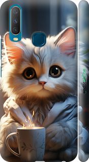 Чохол на Vivo Y15 Білий кіт "5646m-1791-2448"