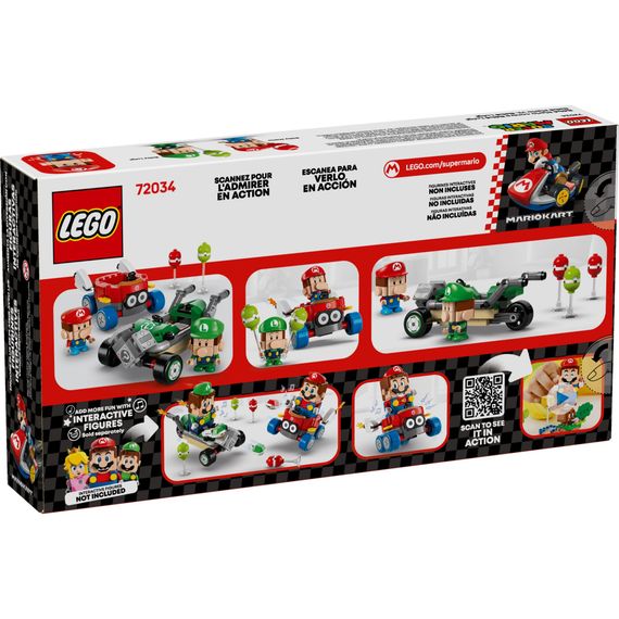 Конструктор LEGO Super Mario Mario Kart – Baby Mario vs. Baby Luigi (72034) | Зображення 7