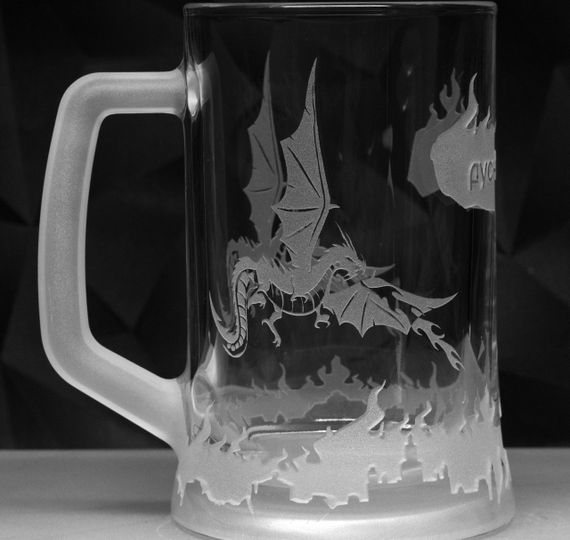 Подарунковий пивний kелих з гравіюванням 670 мл напису русні 3.14глянсовий | Зображення 1