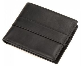 Шкіряне чоловіче портмоне Tiding Bag чорний