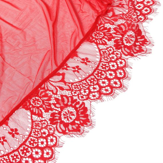 Халатик Star Night з поясом та мереживом, червоний, XS-S Sex Aura | Зображення 6