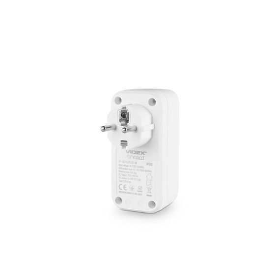 Мережевий адаптер VIDEX ONCORD з/з 1п 2.4A 2USB+USB-C White | Зображення 3