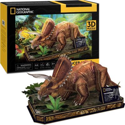 Пазл Cubic Fun 3D National Geographic Dino Трицератопс (DS1052h) | Зображення 5