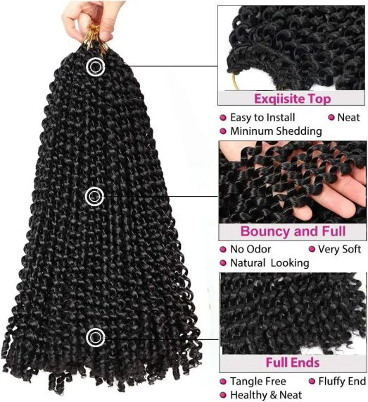 Passion Twist Канекалон Косички Коста, Паски для афрокосичок 45 см | Зображення 9