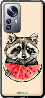 Чохол на Xiaomi 12 Pro Єнотик з кавуном "4605b-2560-2448"