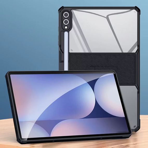 TPU+PC чохол Xundd Stand c посиленими кутами для Samsung Galaxy Tab S10+ / S9+ (12.4") Чорний | Зображення 4