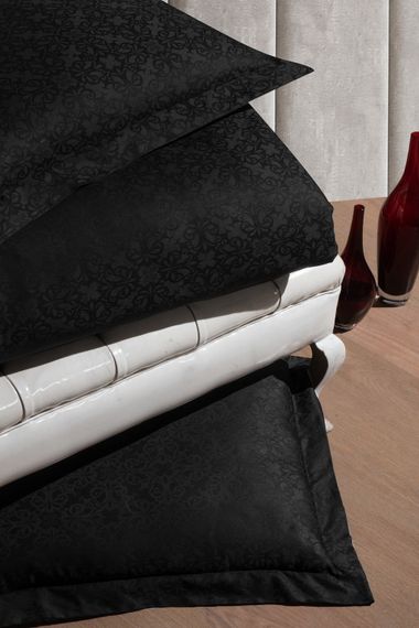 Постільна білизна First Choice Jacquard Satin 200x220 Lamone Black | Зображення 1