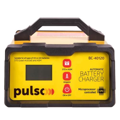 Зарядний пристрій PULSO BC-40120 12&24V/2-5-10A/5-120AHR/LCD/Iмпульсний