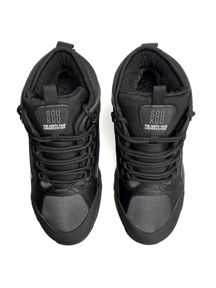 Кросівки зимові The North Face x SOUKUU Glenclyffe Fur Black Dark Grey захист від морозу, ідеально для зимового сезону A4849 | Зображення 2
