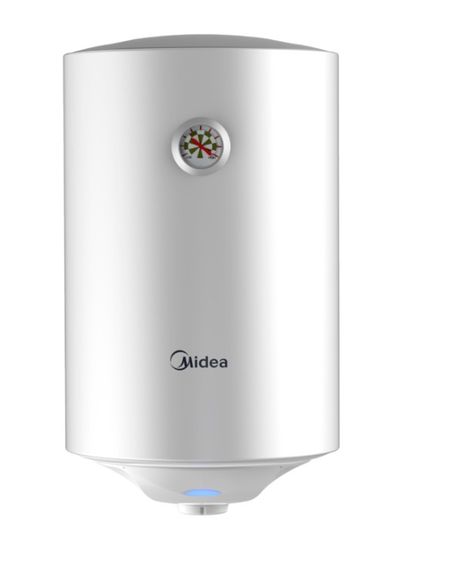 Водонагрівач Midea 100 л, 1500 Вт, "сухий", вертикальний, циліндричний, білий, (D100-15F6(D))