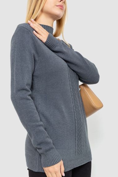 Светр жіночий, колір темно-сірий, 221R20PCS10 | Зображення 2