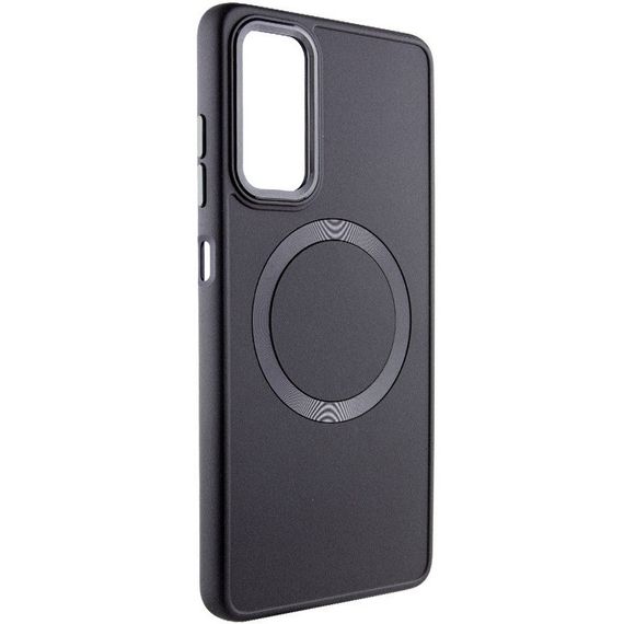 TPU чохол Bonbon Metal Style with MagSafe для Samsung Galaxy A25 5G Чорний / Black