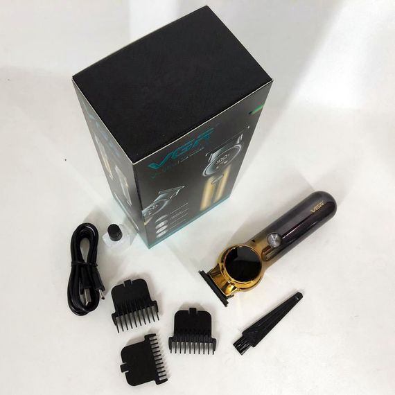 Электрическая машинка для стрижки с насадками VGR, Профессиональная машинка для стрижки с насадками DH-23 | Зображення 9