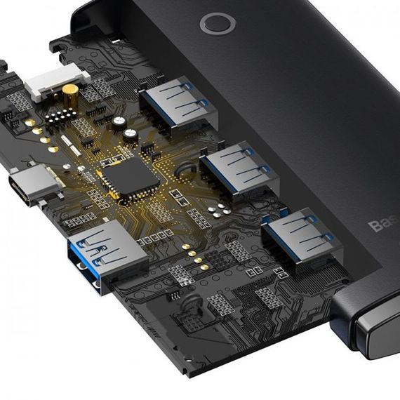 Перехідник HUB Baseus Lite Series 4in1 (Type-C to 4xUSB 3.0) 1m (WKQX03) | Зображення 4