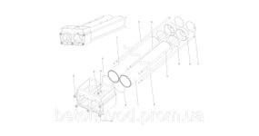 Транспортні гільзи бетононасосу DN 230×2000 CIFA