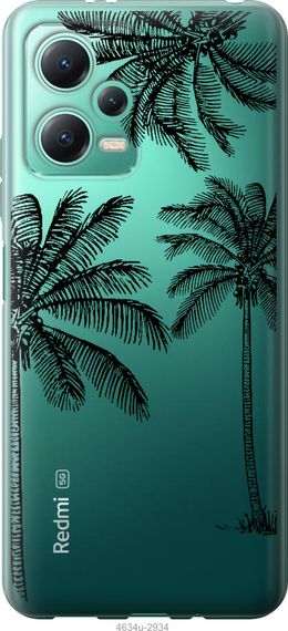 Чехол на Xiaomi Redmi Note 12 5G Пальмы1 "4634u-2934-17620"
