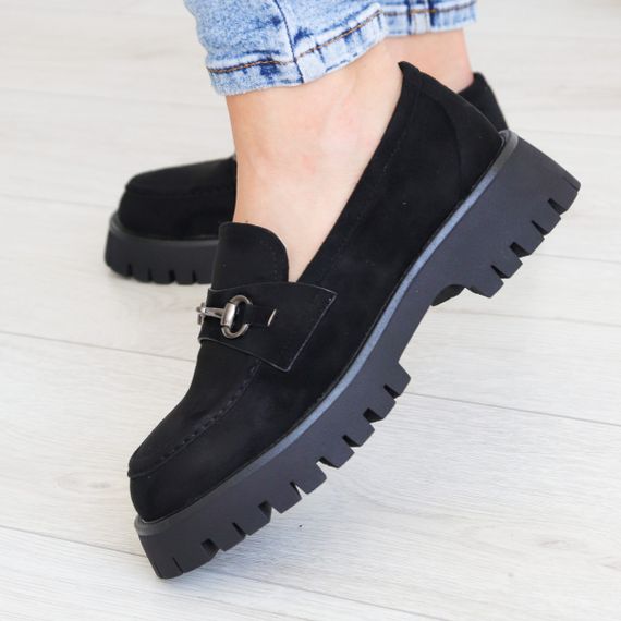 Броги женские Fashion Athena 3140 37 размер 24 см Черный | Зображення 5