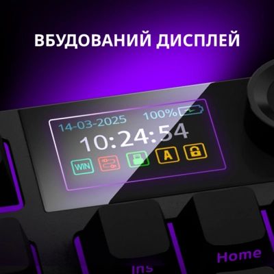 Клавиатура Lorgar KBP70TKLW Wireless TKL Mechanical Pro UA Black/Red (LRG-KBP70TKLW-BK-US) | Зображення 5