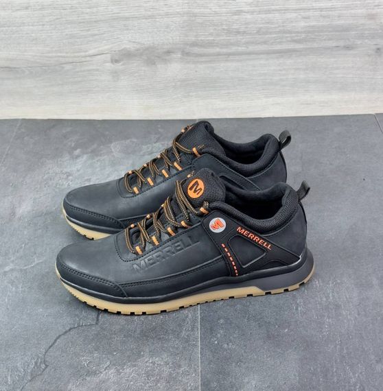 Кросівки демісезонні Merrell з натуральної шкіри чорні | Зображення 3