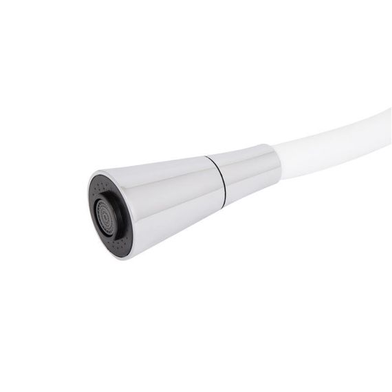 Змішувач для кухні Lidz Tani 008F3 з гнучким виливом (k40) LDTAN008F3WCR37037 Chrome/White | Зображення 6