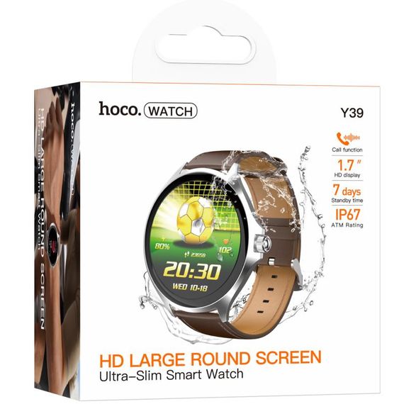 Смарт-годинник Hoco Y39 Smart sports watch (call version) Silver | Зображення 1