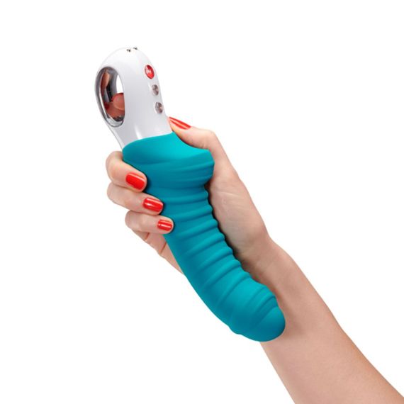 Вибратор для точки G Fun Factory TIGER petrol, ребристый, подходит для анальной стимуляции Sex Aura | Зображення 5