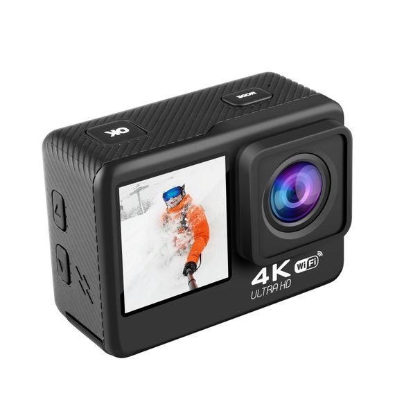Видеокамера XPROTWIN с двумя дисплеями 4K экшн камера с 4K съемкой + Монопод в комплекте! (e607b6-58_12_twin) | Зображення 6