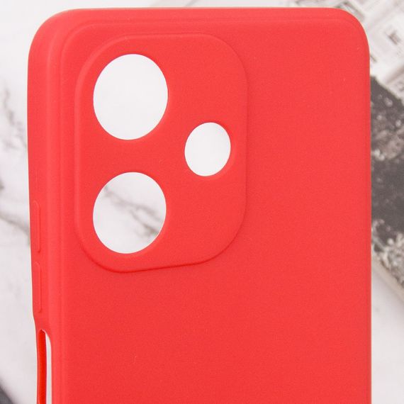 Силиконовый чехол Candy Full Camera для Infinix Hot 30i Красный / Red | Зображення 4