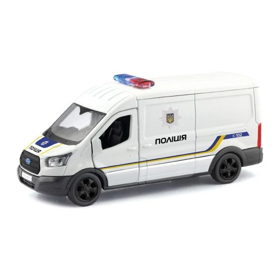 Автомодель "FORD TRANSIT VAN ПОЛИЦИЯ" TechnoDrive 250343U, 1:32 | Зображення 1