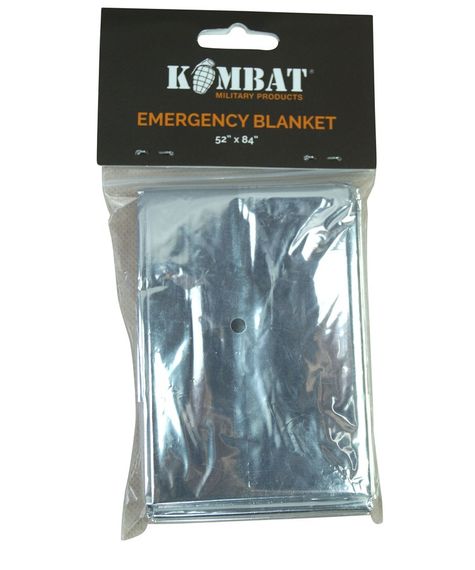 Термоковдра з фольги KOMBAT UK Emergency Foil Blanket | Зображення 1