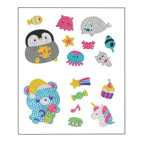 Набор для творчества Алмазная мозаика "Мишка" FG24062201B-4 фигурки-наклейки