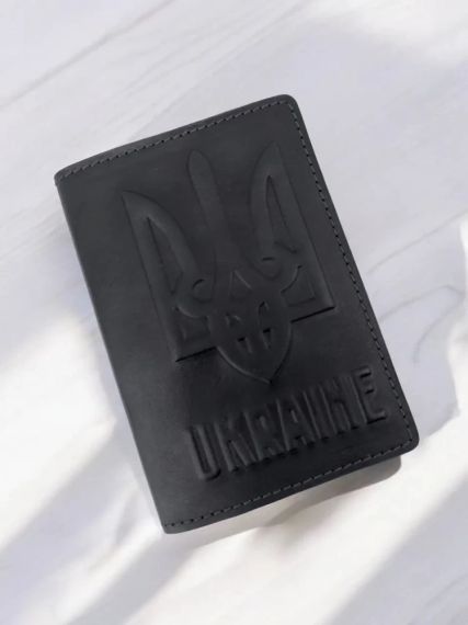 Обкладинка на паспорт шкіряна Герб України
