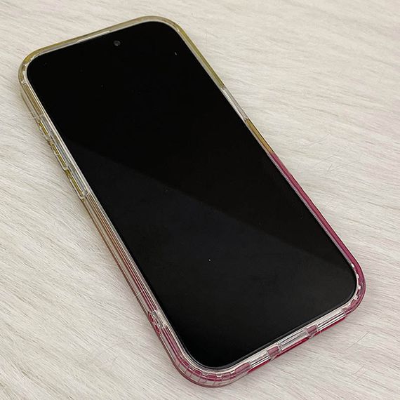 Чохол TPU Shiny Mountain (MagFit) для Apple iPhone 12 Pro / 12 (6.1") Yellow / Pink | Зображення 2