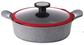 Каструля преміум класу зі скляною кришкою Neoflam EK-OT-L28I Light Marble з мармуровим покриттям 28см