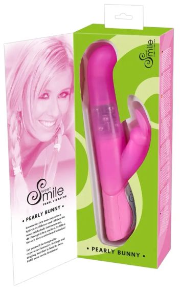 Вибратор с ротацией PEARLY BUNNY розовый Sex Aura | Зображення 4