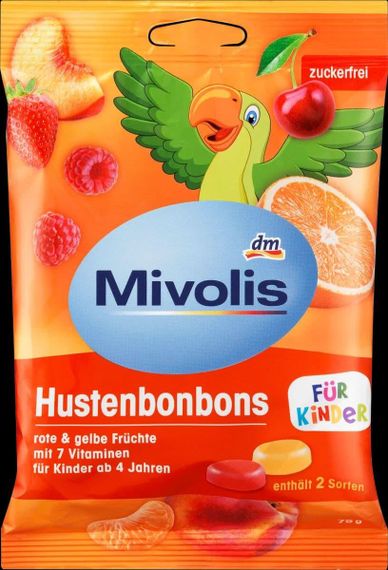 Вітаміни для дітей Міволіс "Mivolis", льодяники, без цукру