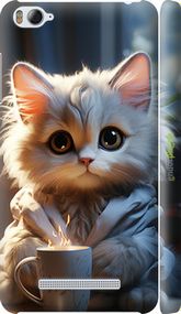 Чохол на Xiaomi Mi4c Білий кіт "5646m-178-2448"